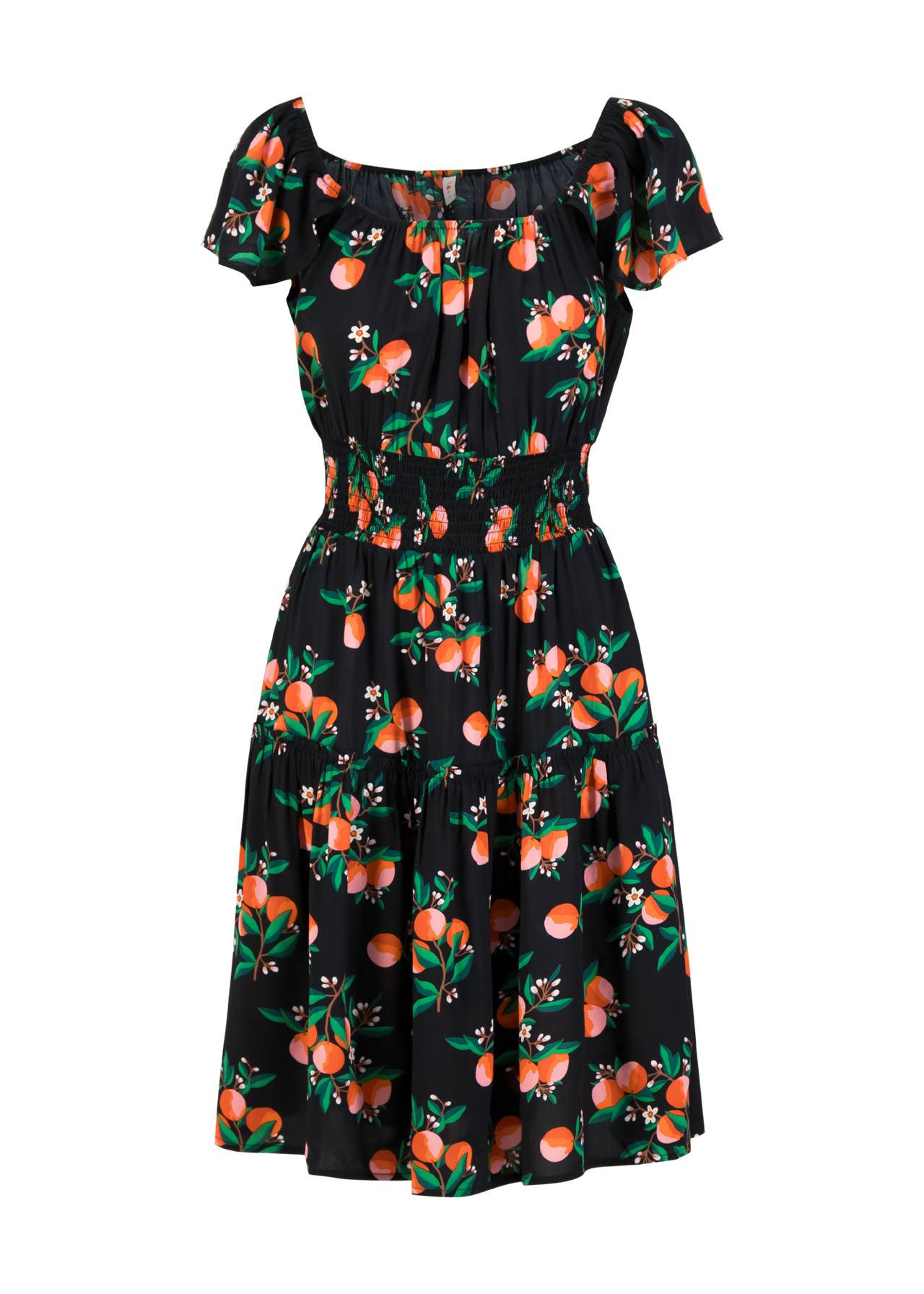 Blutsgeschwister Kleid "Parasolita" schwarz/rot gemustert