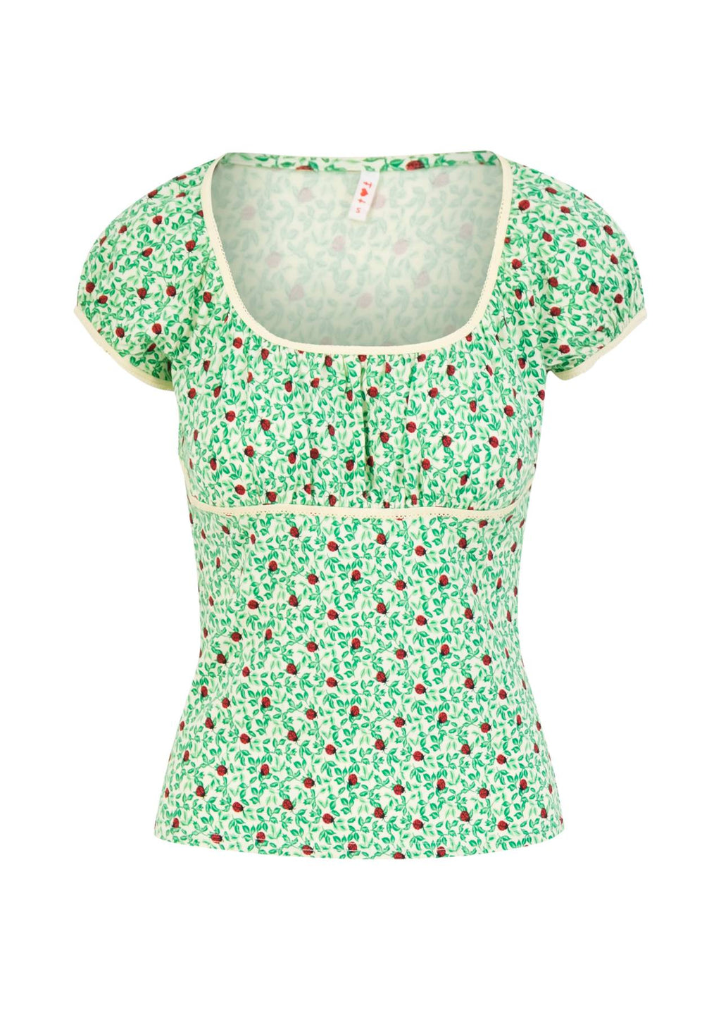 Blutsgeschwister Shirt "Blumento Ferte" grün/Marienkäfer