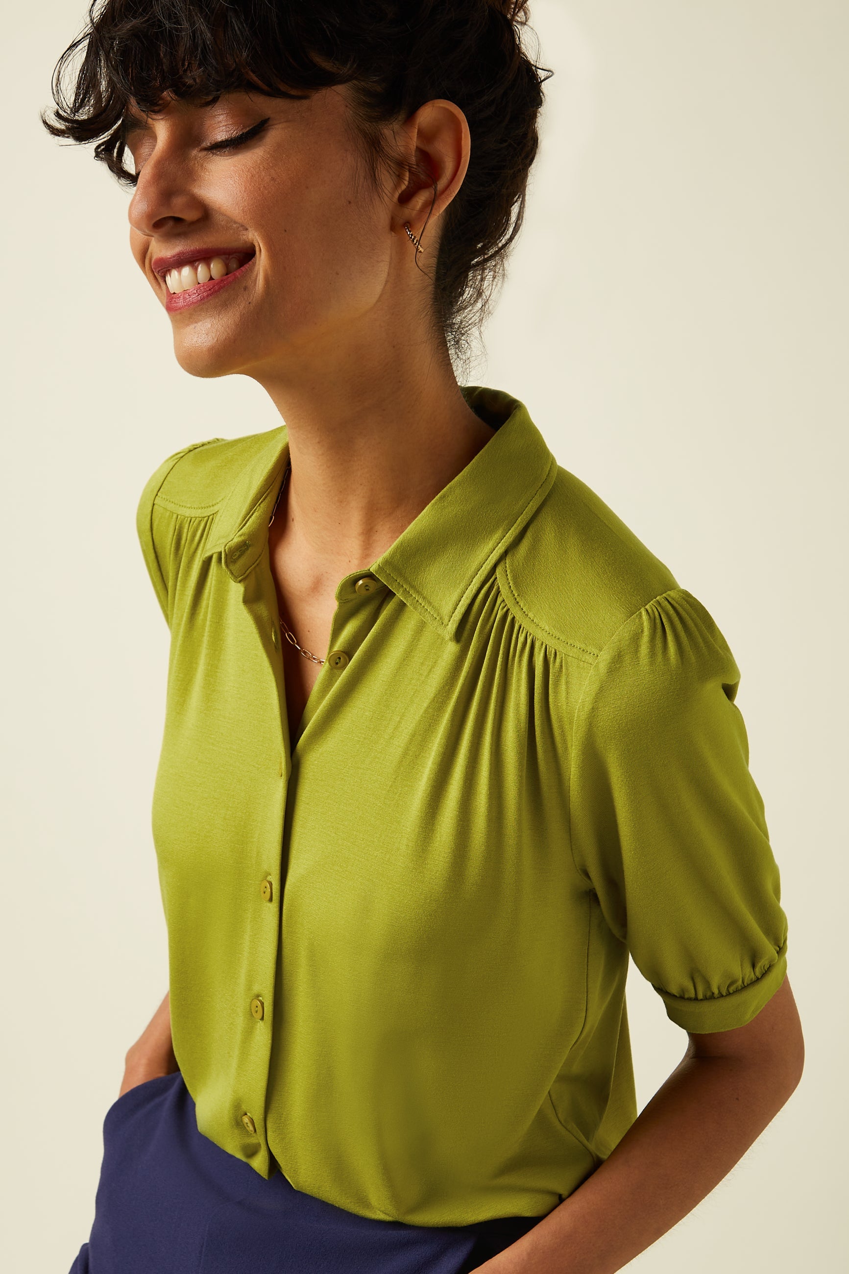 King Louie Bluse "Carina" grün