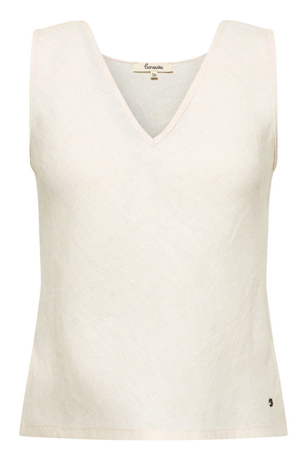 Tranquillo Bluse aus Leinen "Menaa" weiß