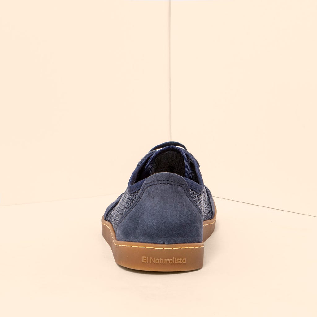 El Naturalista Barfußschuh Sneaker aus Gazematerial blau
