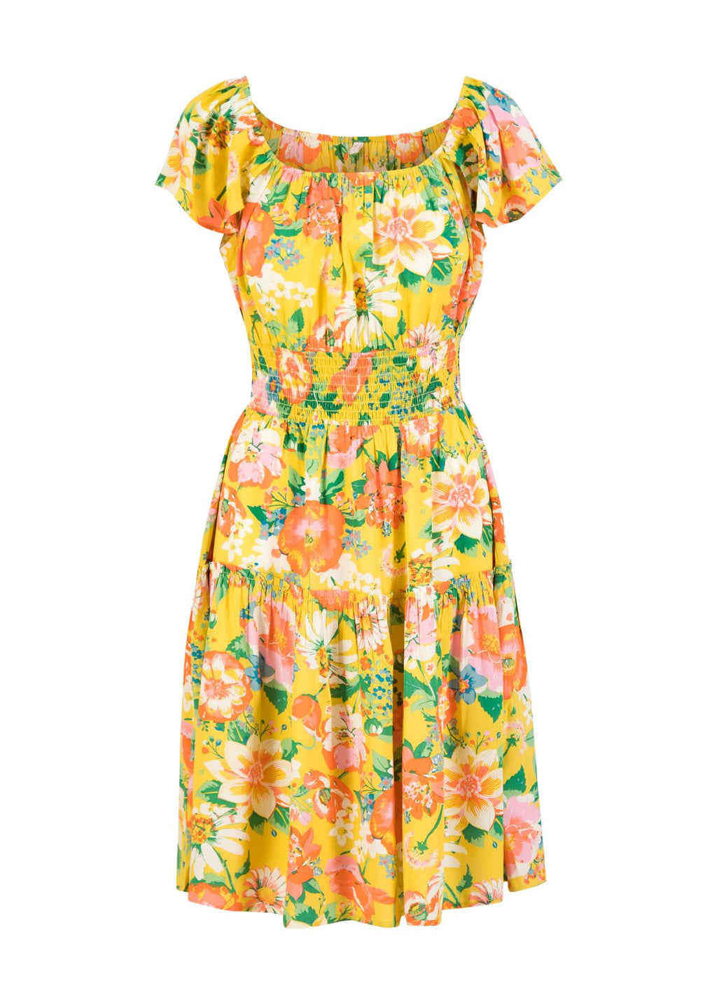 Blutsgeschwister Kleid "Parasolita" gelb/geblümt