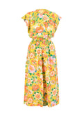 Blutsgeschwister Overall "Love's Lightest Wings" gelb/ orange geblümt