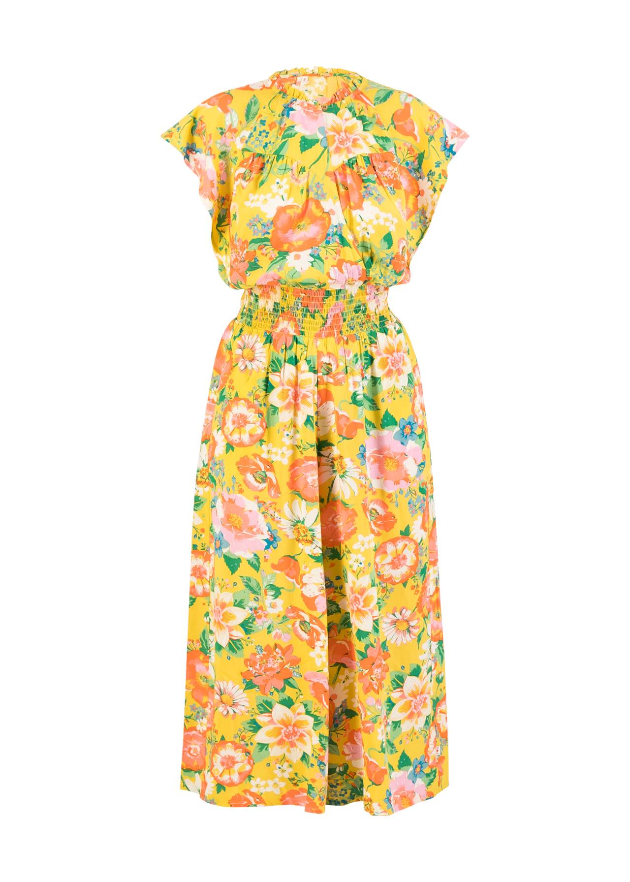 Blutsgeschwister Overall "Love's Lightest Wings" gelb/ orange geblümt