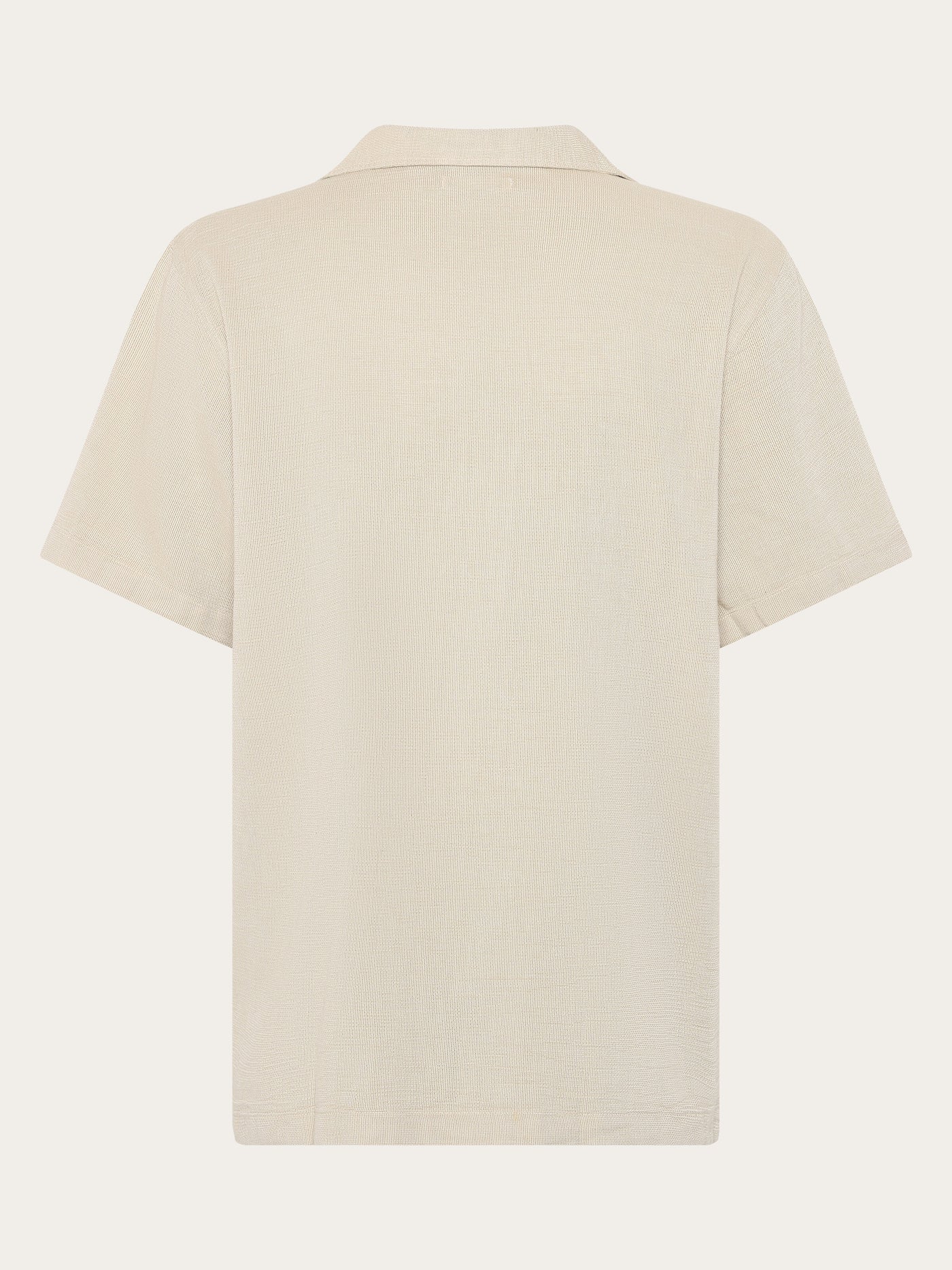 Knowledge Cotton Hemd kurzarm beige