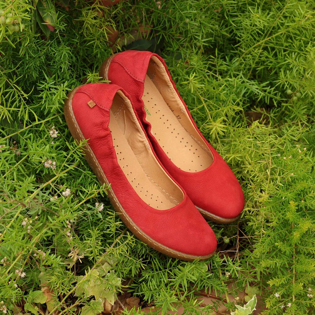 El Naturalista Barfußschuh Ballerina "Pleasant" rot