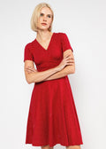 Blutsgeschwister Kleid "Shalala Tralala Spring " rot/weiß Punkte