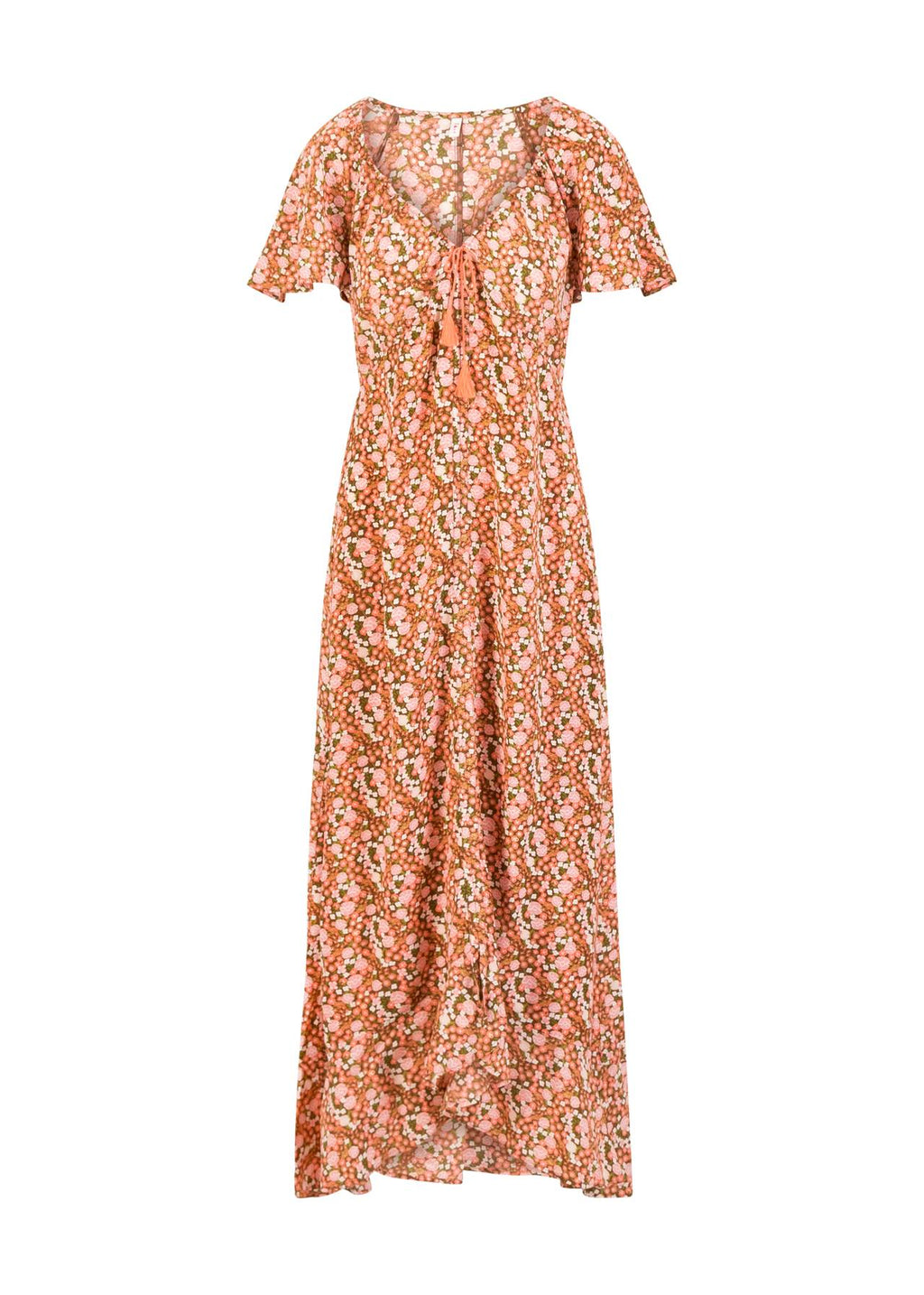 Blutsgeschwister Kleid "Sunset Goddess" rosa/geblümt