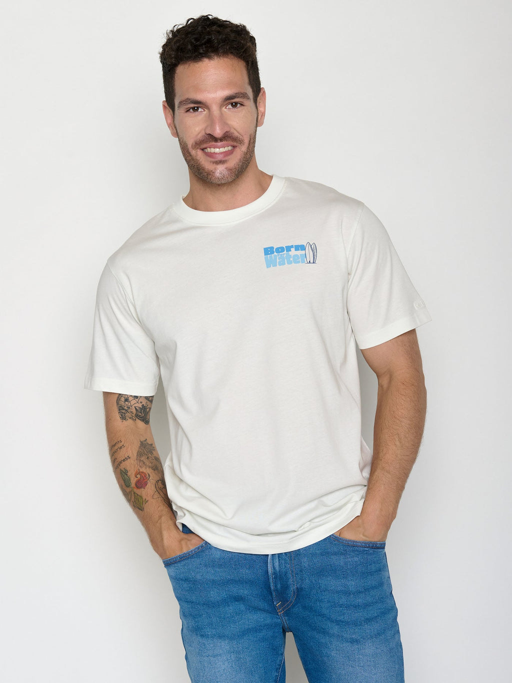Greenbomb T-Shirt weiß/Rückenprint