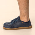 El Naturalista Barfußschuh Sneaker aus Gazematerial blau