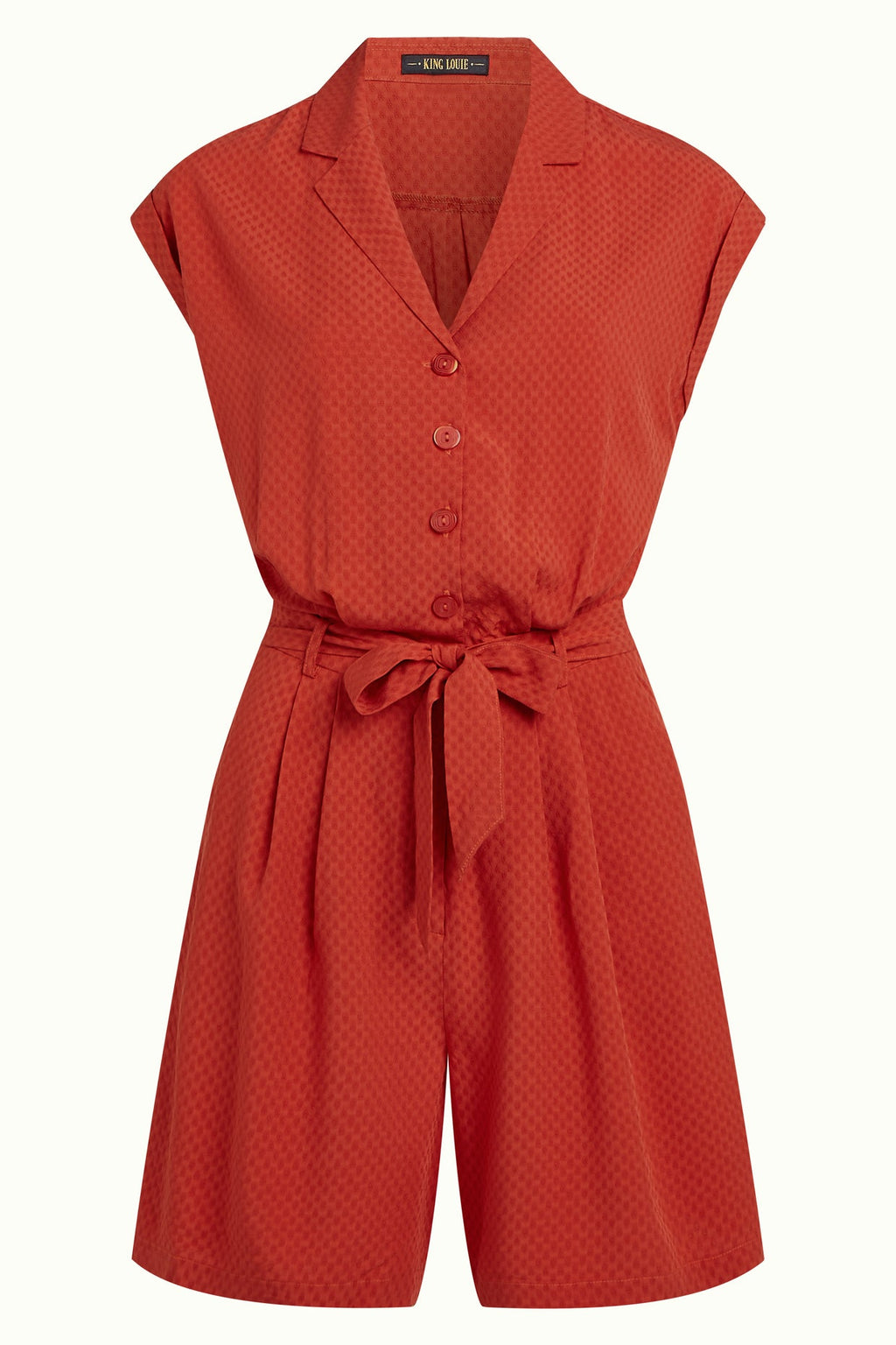 King Louie Kurzer Overall "Maria" rot