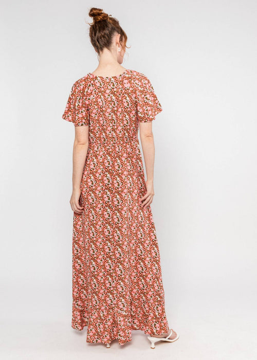 Blutsgeschwister Kleid "Sunset Goddess" rosa/geblümt