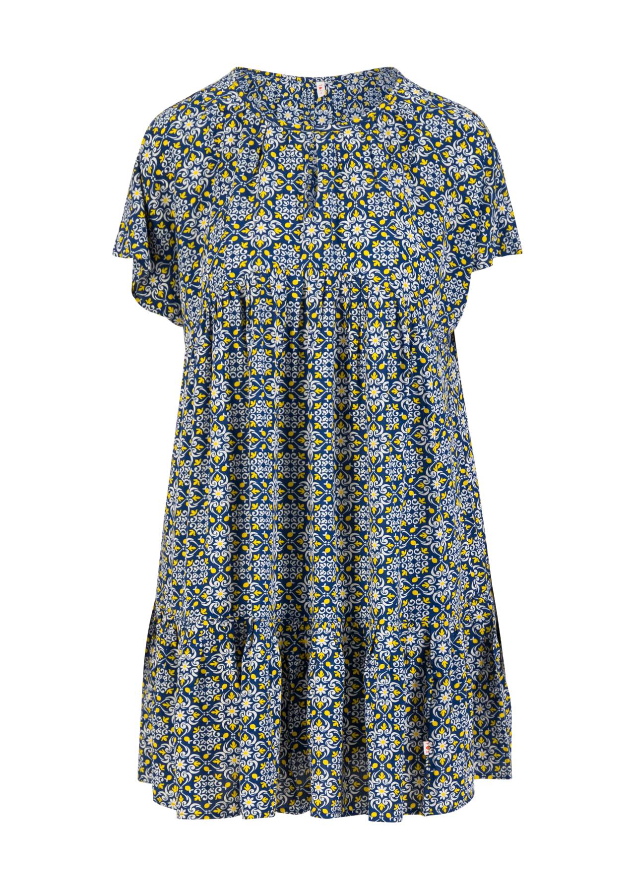 Blutsgeschwister Kleid "Seeds of Love" blau/gelb gemustert