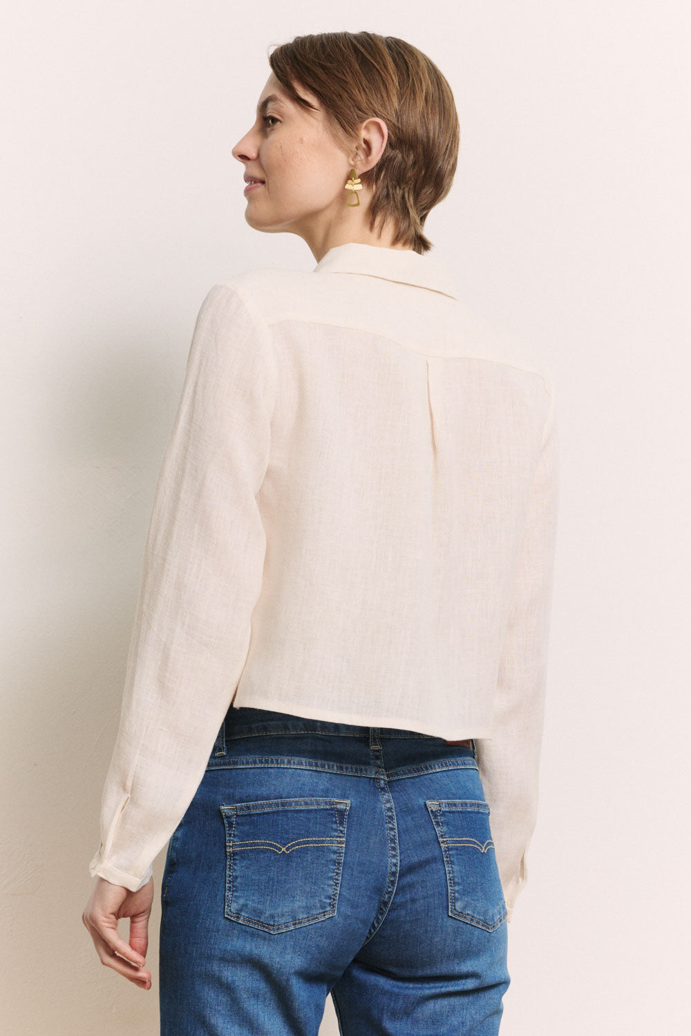 Tranquillo Jacke aus Leinen "Jaacky" weiß