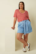 King Louie Kurze Hose "Marnie" hellblau