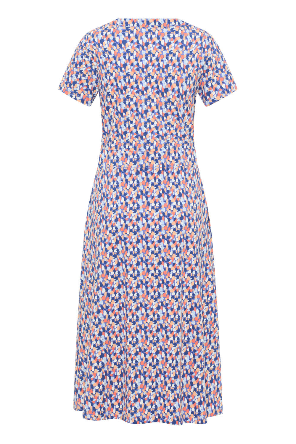 Tranquillo Kleid "Doroo" blau/bunt gemustert