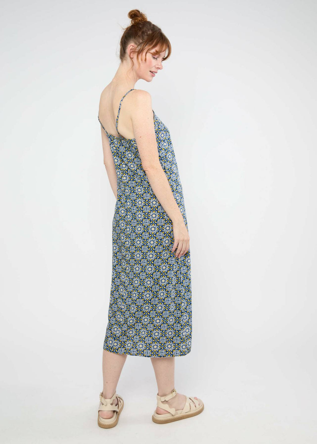 Blutsgeschwister Kleid "Slender Breeze" blau/gemustert