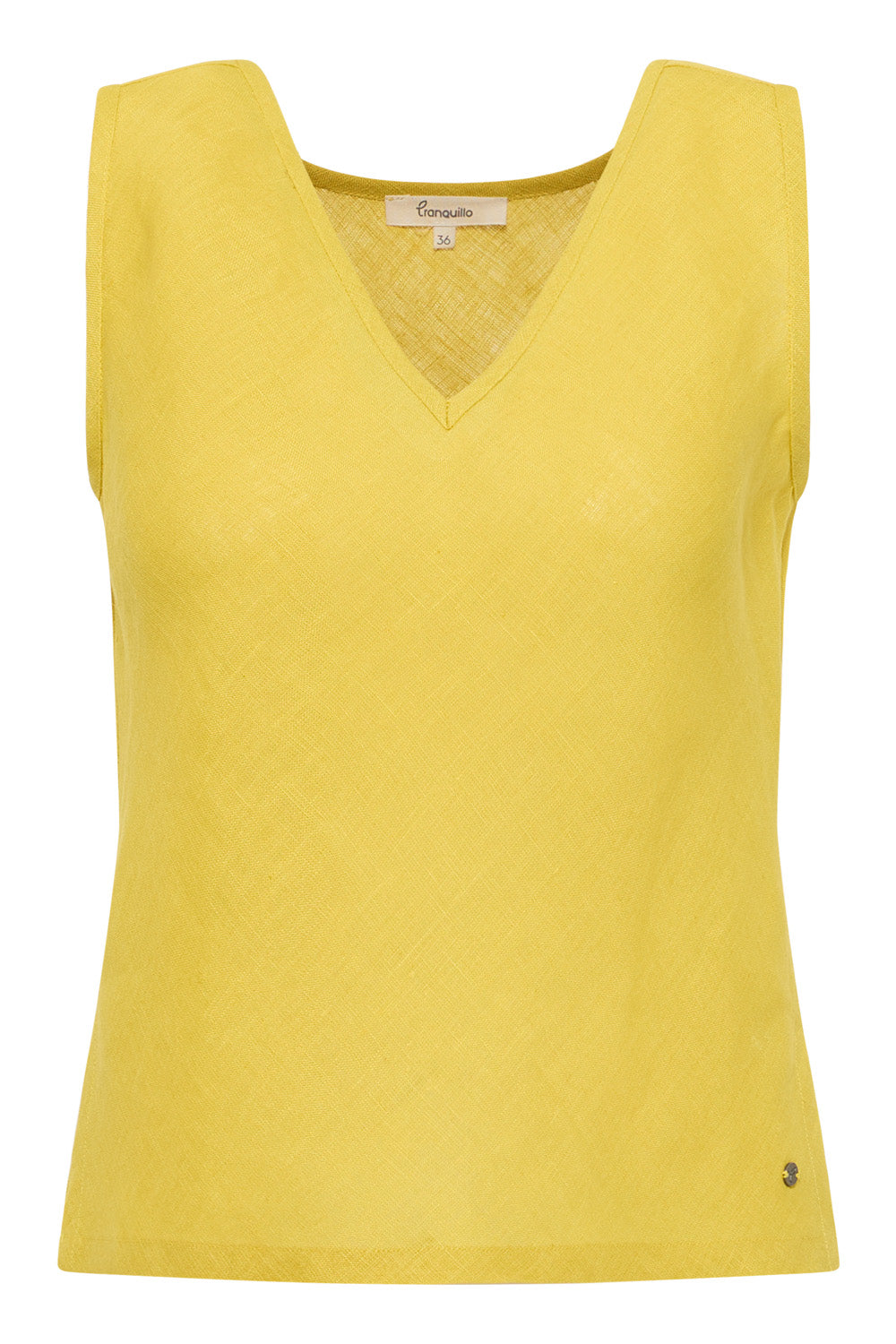 Tranquillo Bluse aus Leinen "Menaa" gelb