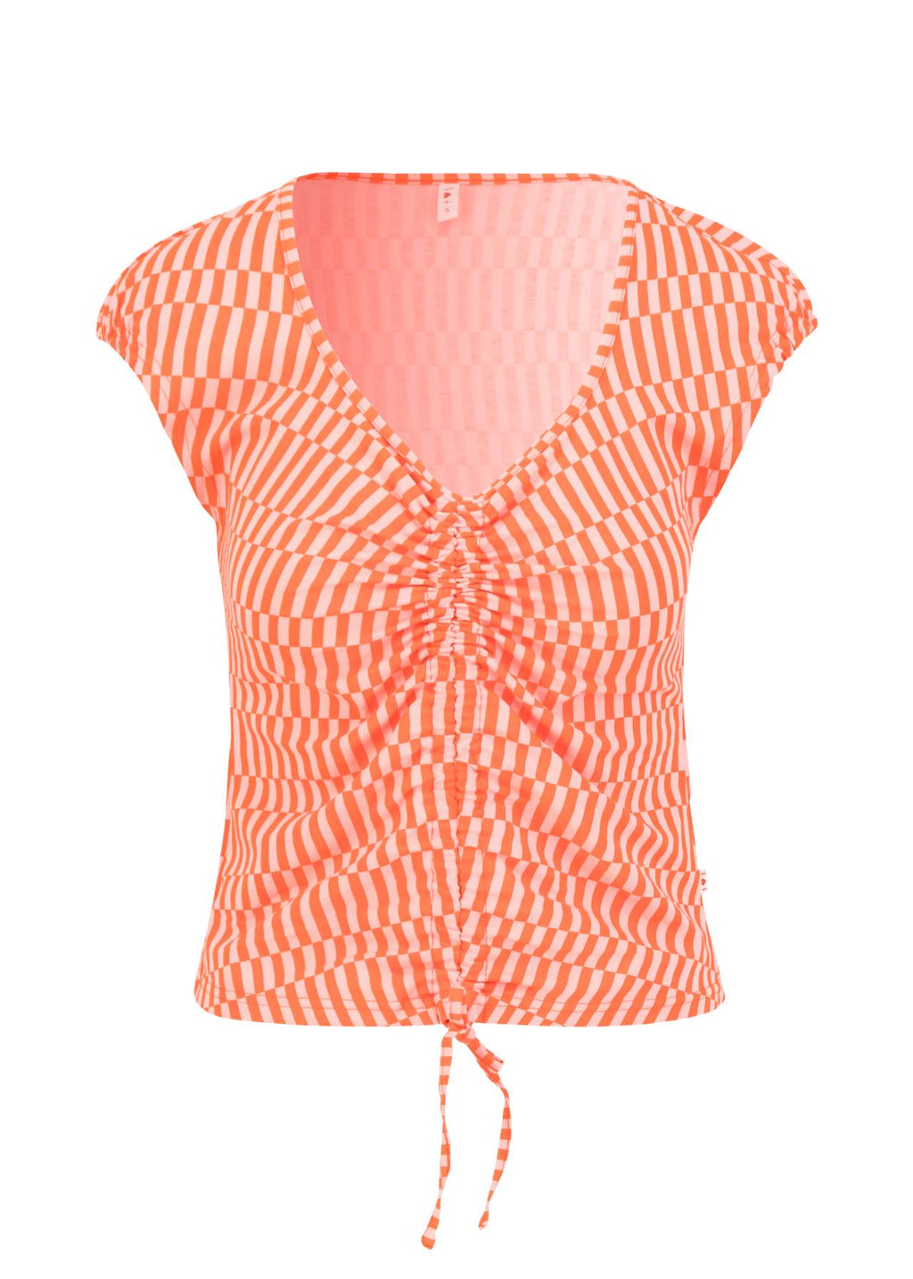 Blutsgeschwister Shirt "Parasolista" orange/rosa gemustert