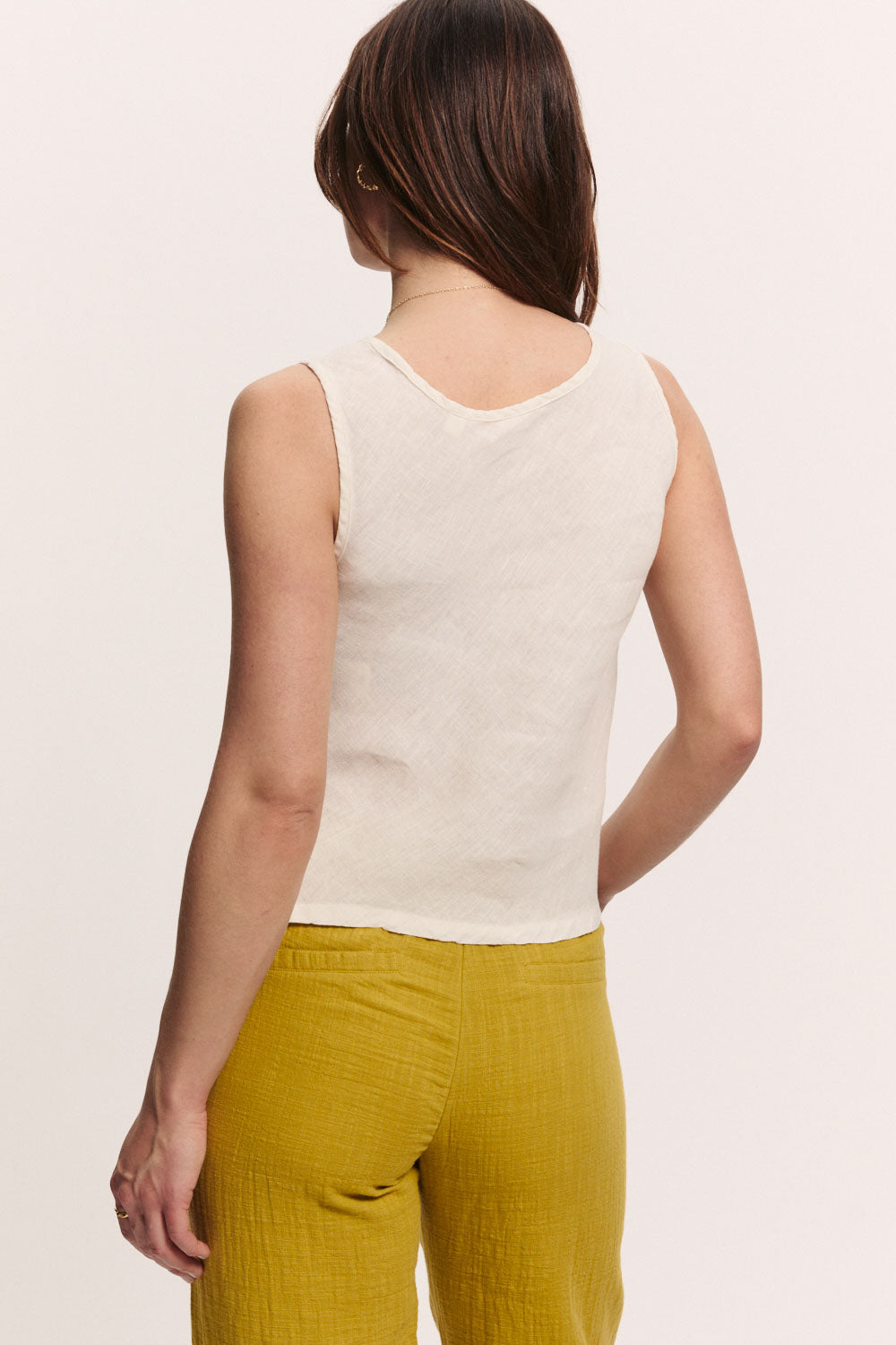 Tranquillo Bluse aus Leinen "Menaa" weiß