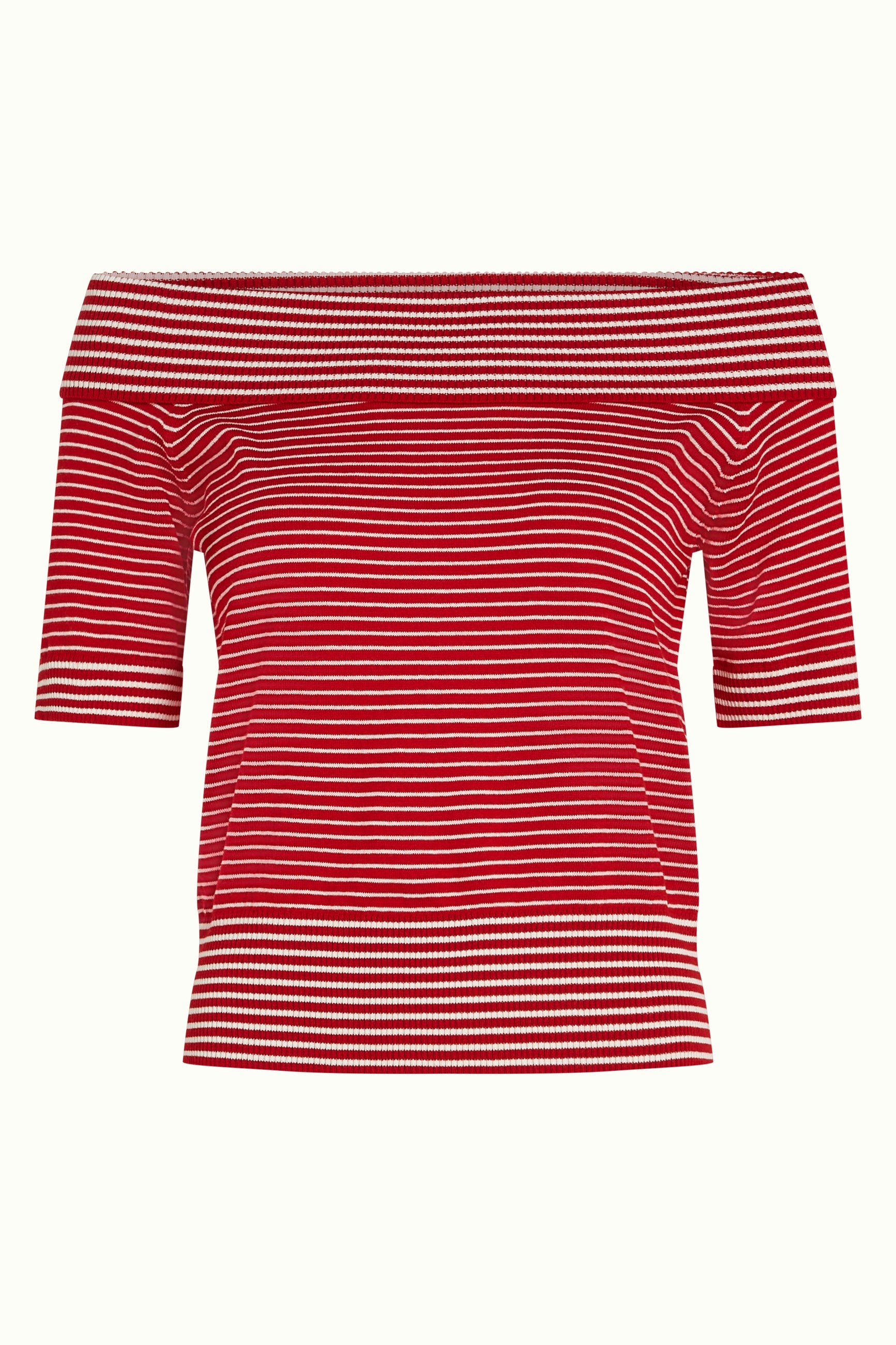 King Louie Pullover "Nives"  rot/weiß gestreift