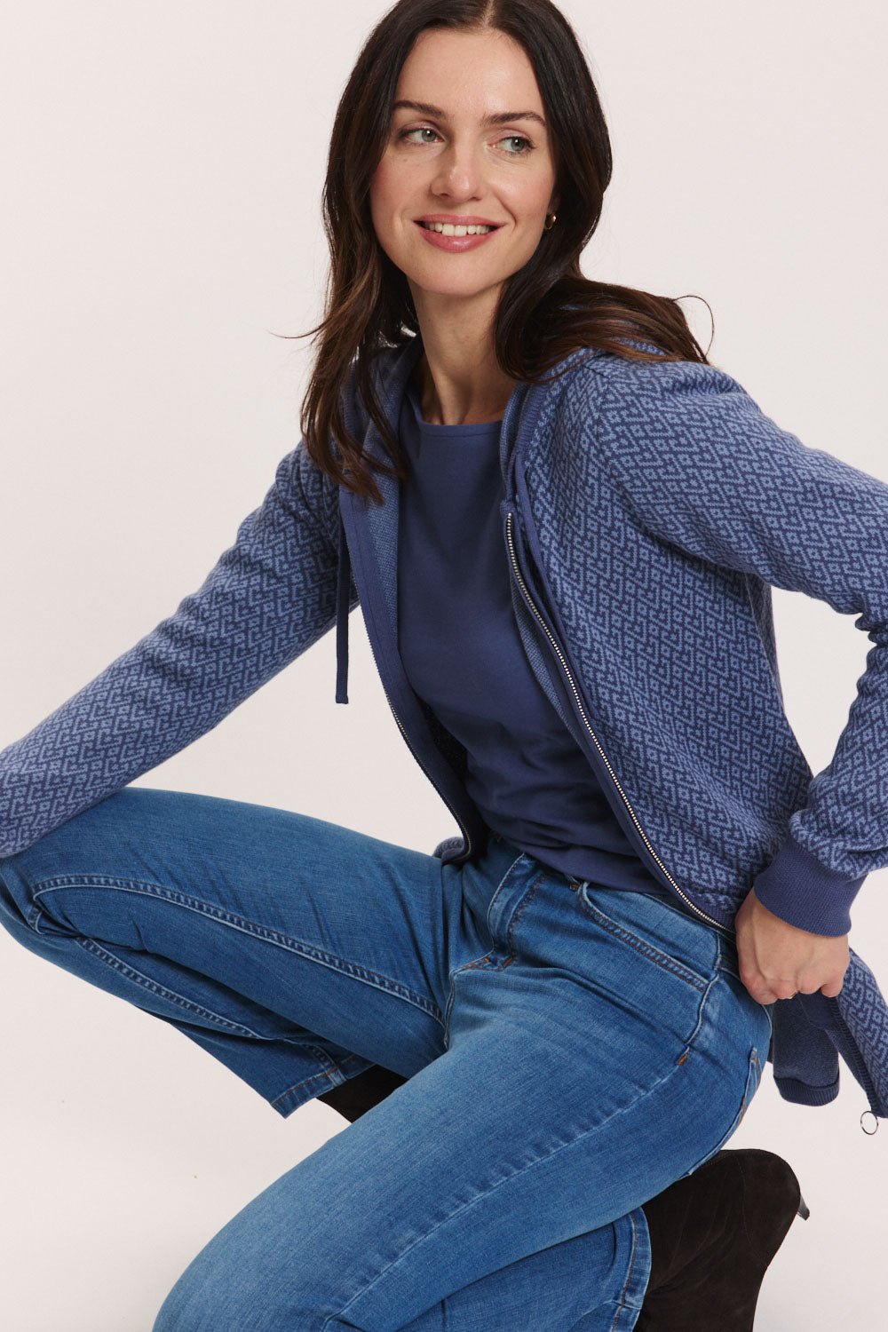 Tranquillo Strickjacke "Nadjaa" blau