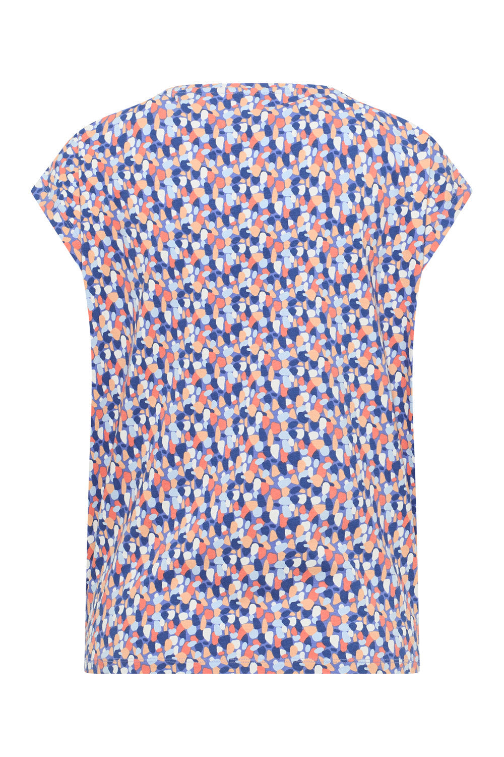 Tranquillo Shirt "Elliin" blau/bunt gemustert