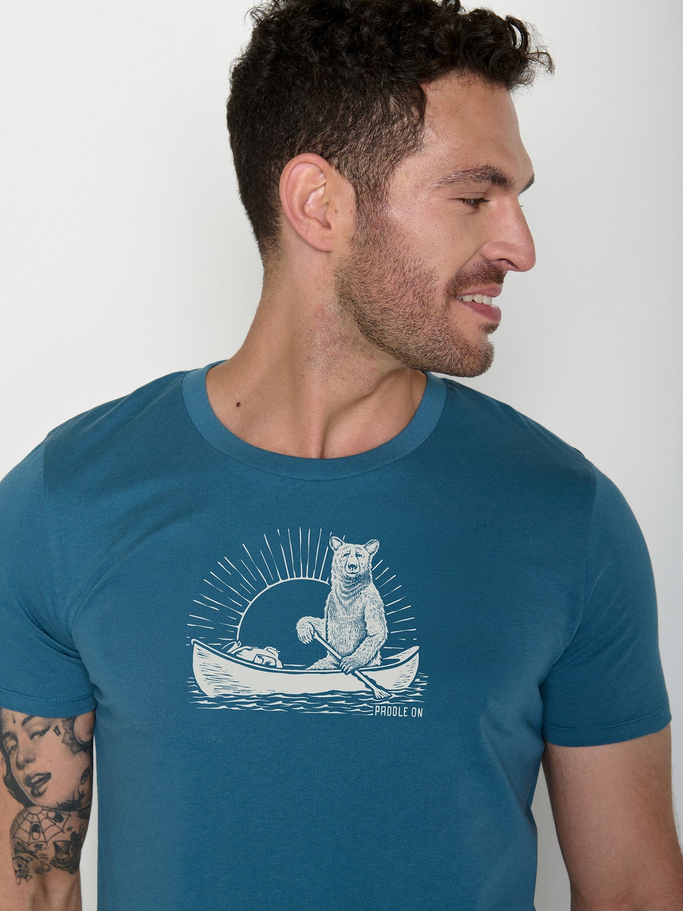 Greenbomb T-Shirt blau/Bär