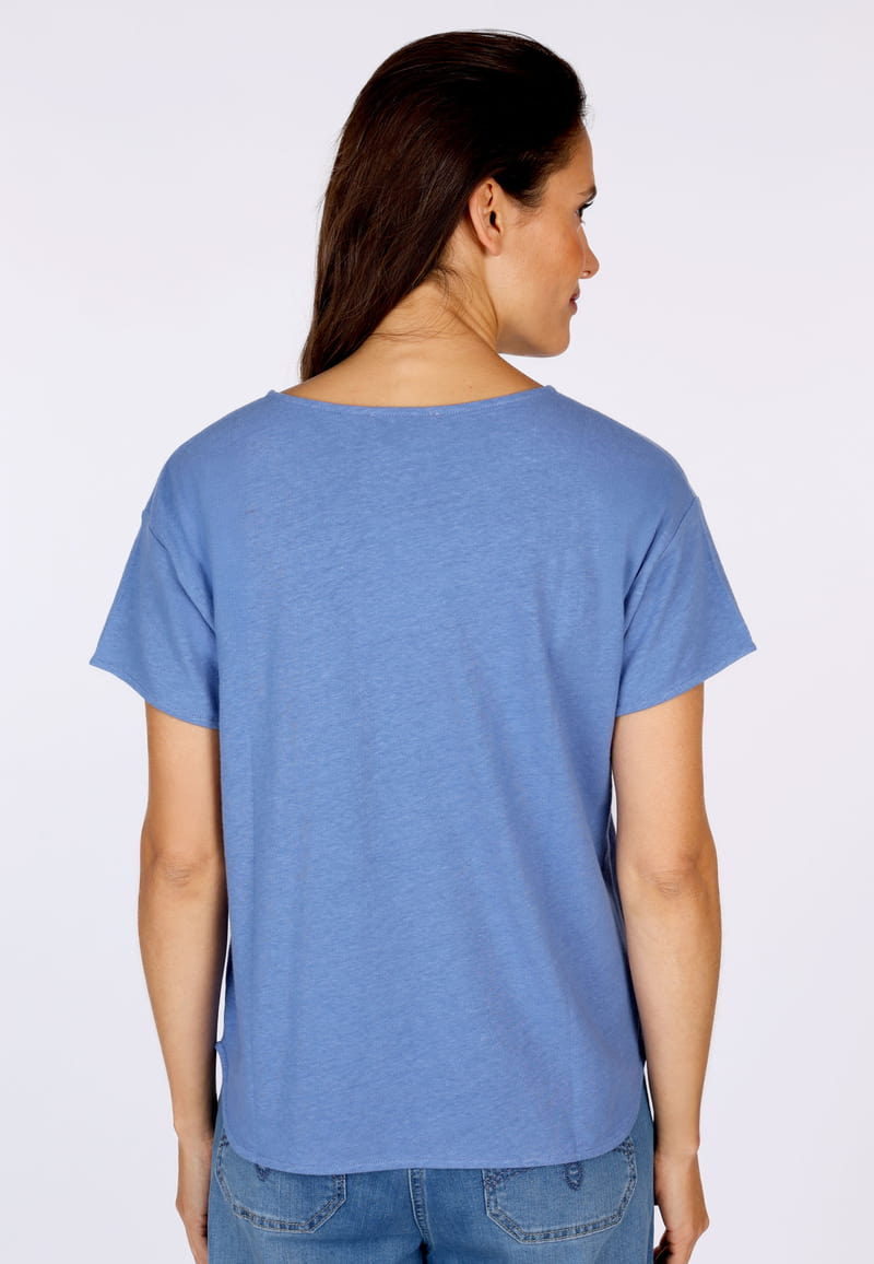 Sorgenfri Shirt aus Leinen "Betzi" blau
