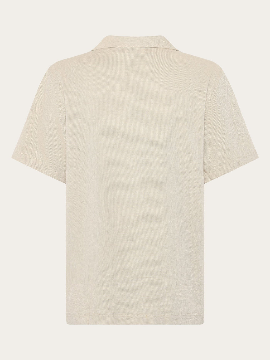 Knowledge Cotton Polo-Shirt aus Strick creme