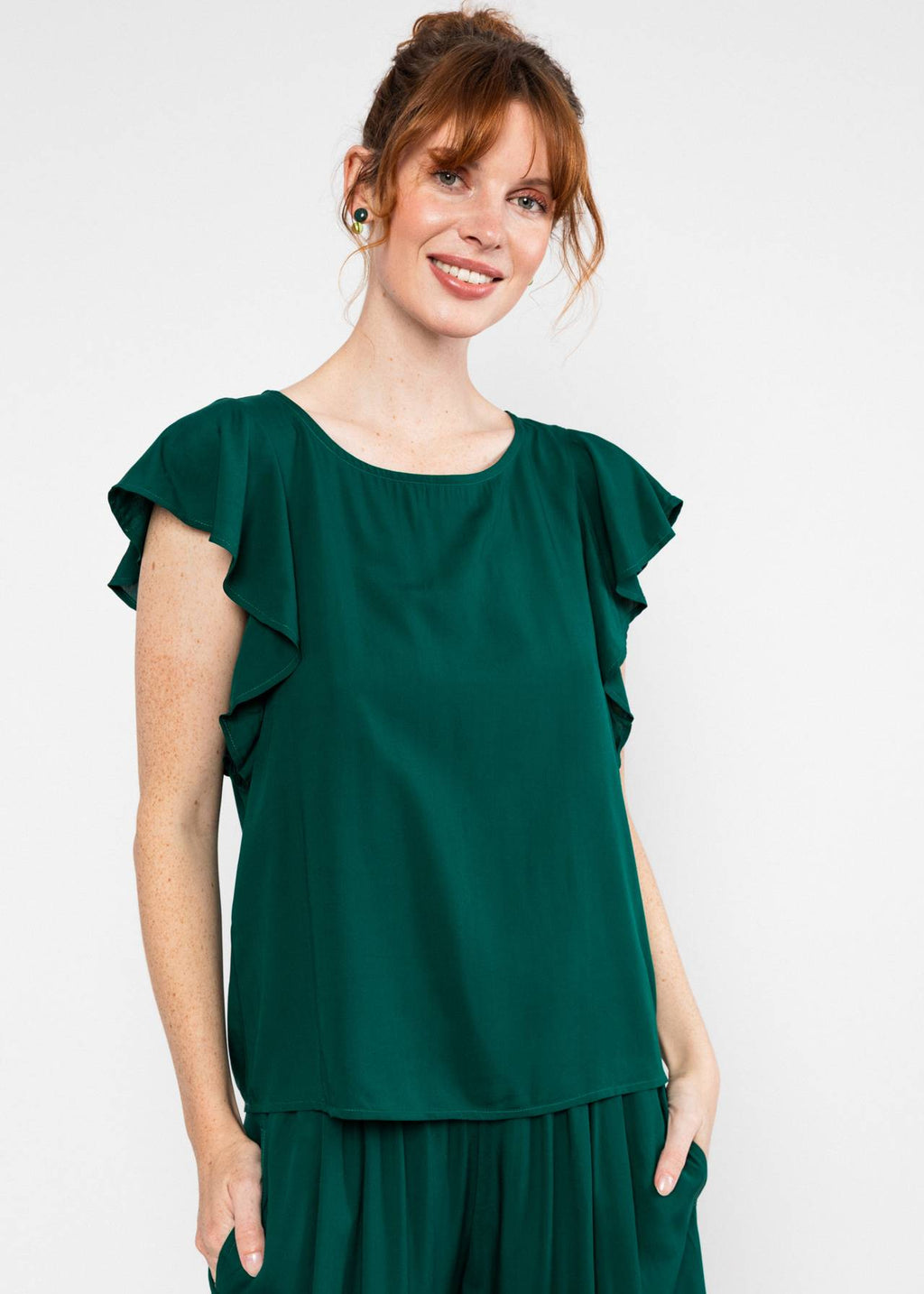 Blutsgeschwister Shirt "Lovebird's Wings" grün