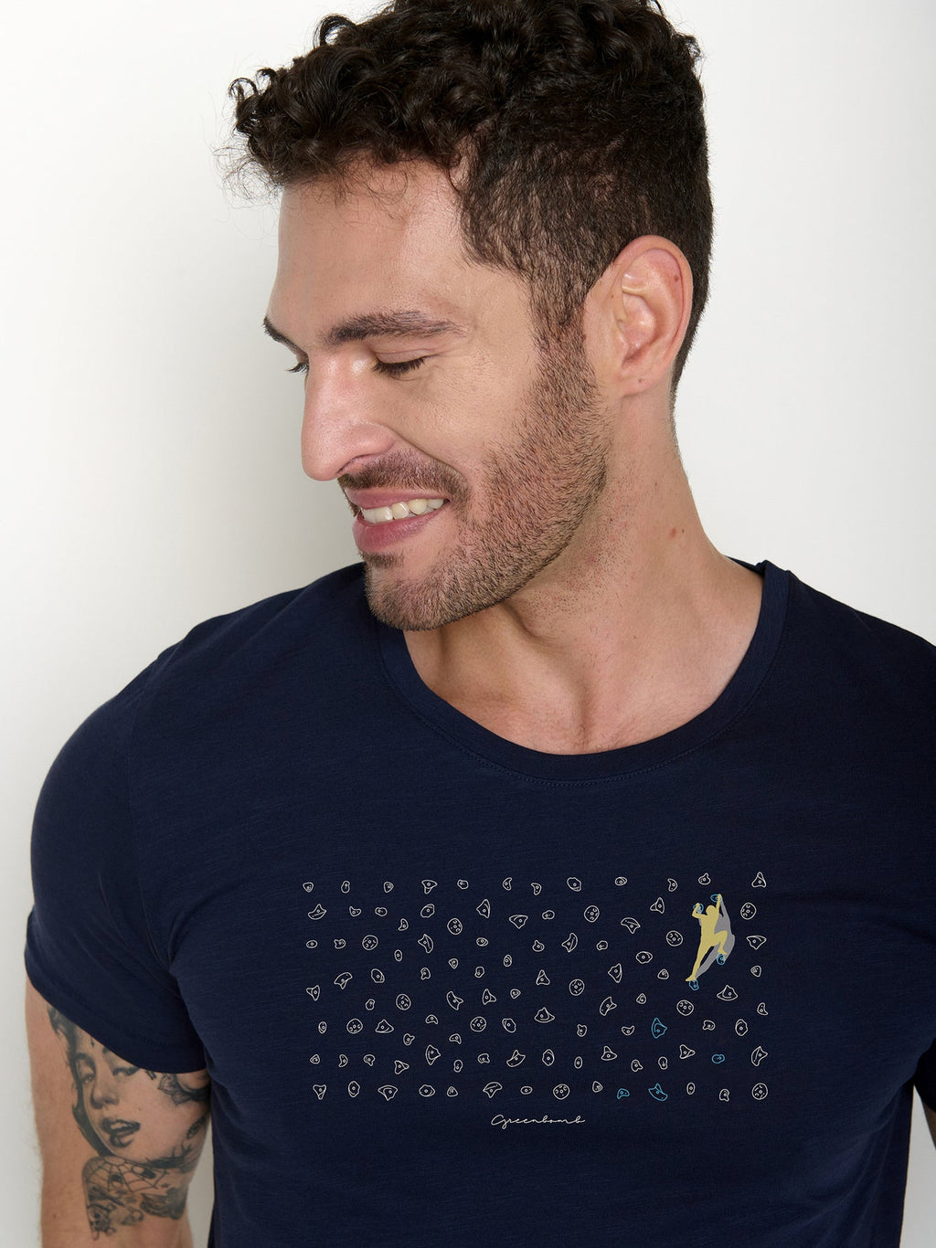 Greenbomb T-Shirt blau/Klettern